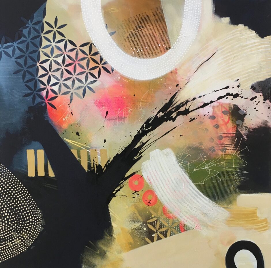 large abstract painting