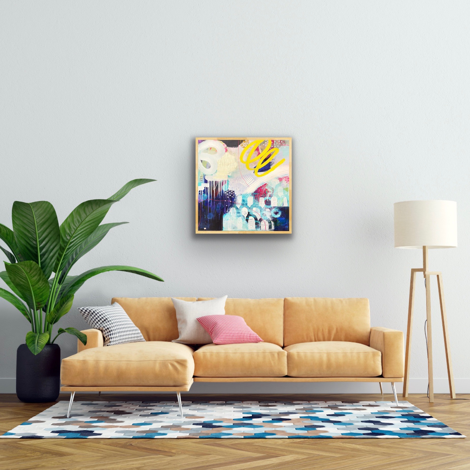 'Just Blown Away' painting original abstract - Image 6