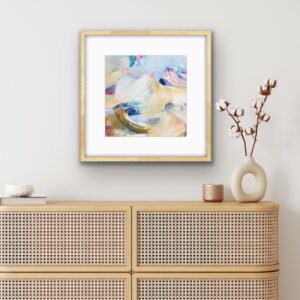 Summer Breeze art print framed on a wall